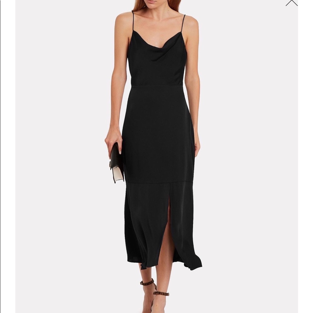 Intermix Black Silk Midi